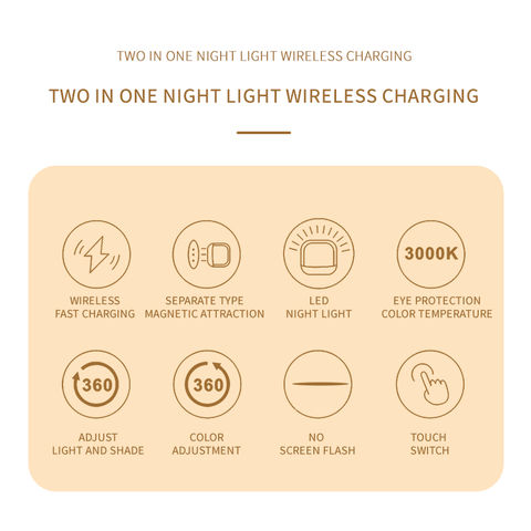 Wireless Charging Dot Night Light