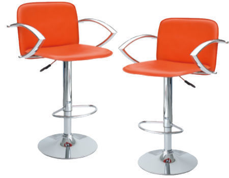 Swivel Metal Leather Bar Counter Stools, Short Counter Stools With Back