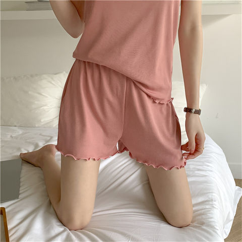 Ice silk pajamas women's 2022 new two-piece suits popular home wear women  pajamas set gece sikiş