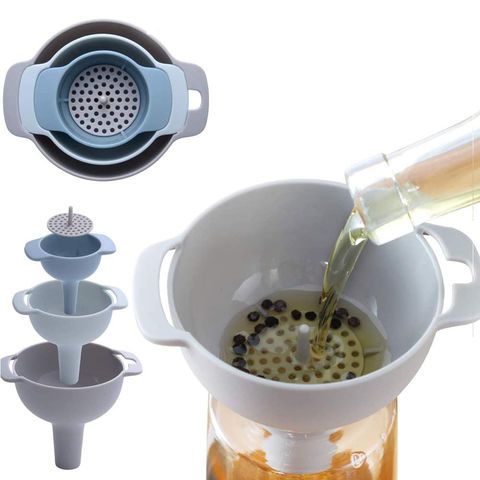 Filtre à huile d'entonnoir d'eau pliable en silicone de qualité alimentaire  en gros - Chine Outils de cuisine et entonnoir prix