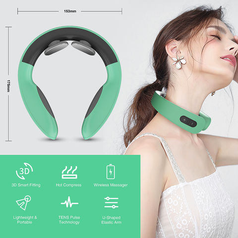 Buy Wholesale China Electric Neck Massager With Heat, Electromagnetic Pulse Neck  Massager,tens Massager For Pain Relief, 6 Modes 15 Levels Deep Tissue & Neck  Massager at USD 5.5
