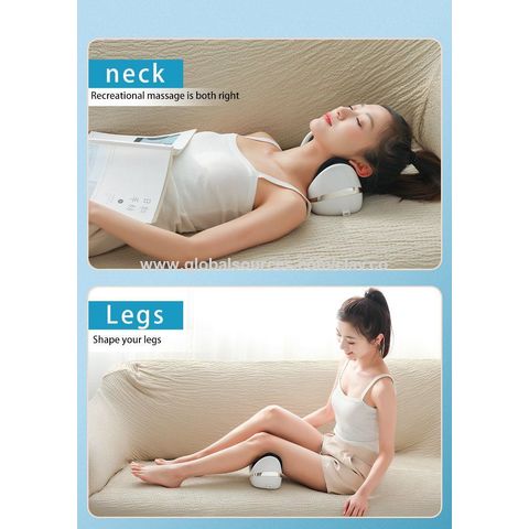 Neck and back massager soothing warm wireless electric deep tissue  multifunctional kneading massage pillow shoulder legs body