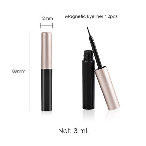 Pestañas magnéticas 3D con delineador de ojos, impermeables, duraderas, hechas a mano, pestañas postizas naturales al por mayor