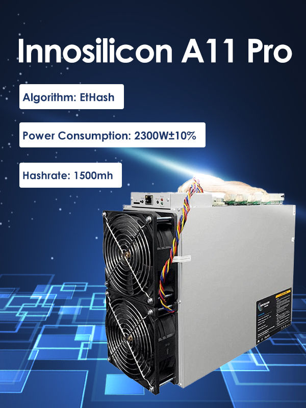 A11 Pro ETH (1500Mh) from Innosilicon Mining EtHash Algorithm 2350W Miner Machine supplier