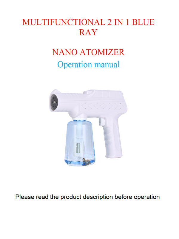 Portable nano atomizer