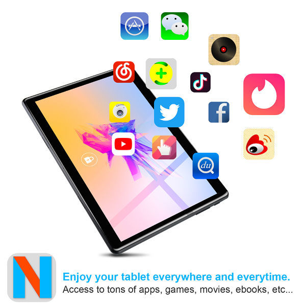 10,1 inch android tablet pc 4G IPS Android 10 GMS 2+32gb/4+64gb 2+5mp camera android tablet pc supplier