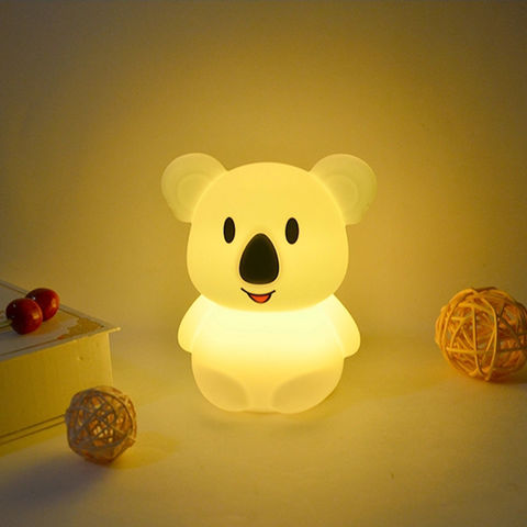 Luz de noche para niños Luz de noche de oso Lámpara LED Dormitorio 9  colores Luz de noche de bebé Luz de noche liviana recargable USB multicolor  con control remoto Regalo para