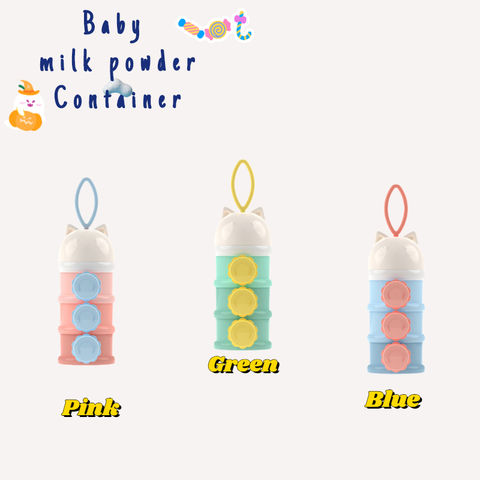Contenedor de leche en polvo para bebé con forma de gato lindo de Amazo, caja de almacenamiento de alimentos para bebé, gran oferta