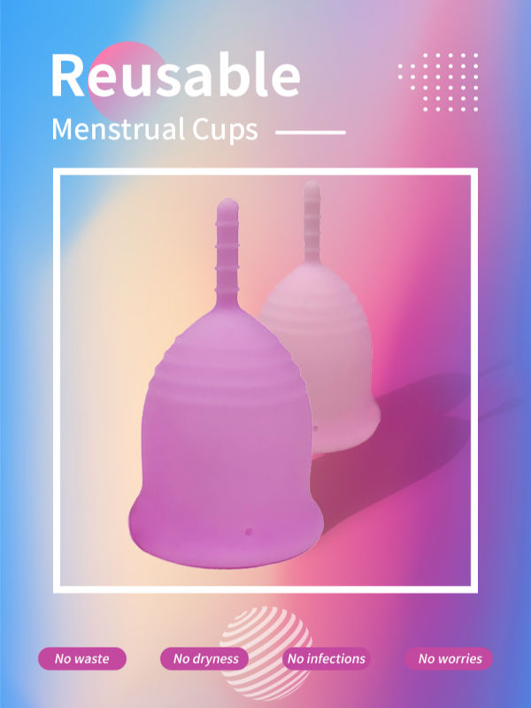 FULI Set of 2 Reusable Period Cups - Premium Design with Soft, Flexible, Medical-Grade Silicone supplier