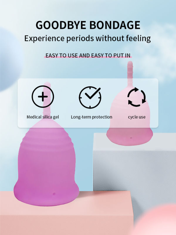 FULI Set of 2 Reusable Period Cups - Premium Design with Soft, Flexible, Medical-Grade Silicone supplier