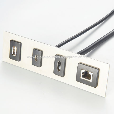 Buy Wholesale China Snap-in Panel Mount Cable - Usb C Socket To Micro Usb  Plug & Micro Usb Cable at USD 3.6