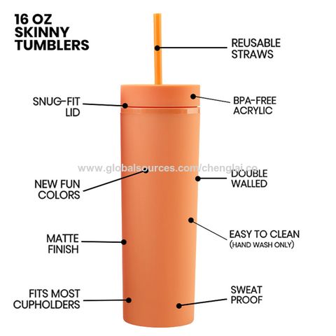 Sale!!! Skinny Tumbler - 16 Oz Acrylic Skinny Tumbler