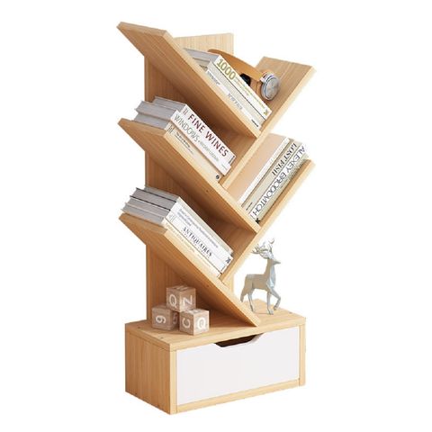 Estantería giratoria de madera blanca para el hogar, estantería moderna de  almacenamiento giratorio para libros - AliExpress