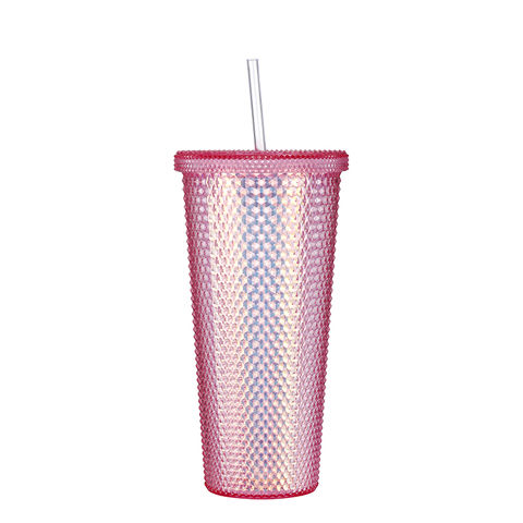 Plastic Cups With Lid And Straw Kids Cups Bulk Black White Kawaii Cute  Reusable Water Drinking