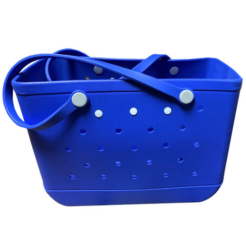 Silicone Tote Bag Waterproof, Rubber Beach Bag Holes