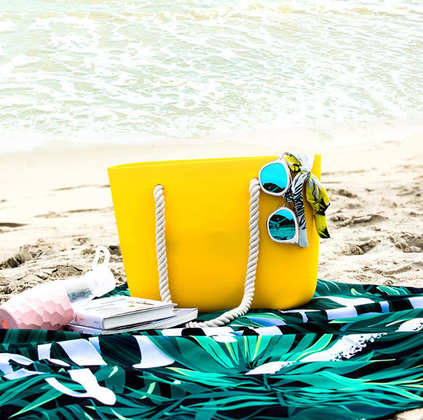 New Silicone Women Ladies Beach Shoulder Bag Shopping Tote Purse Handbag Summer