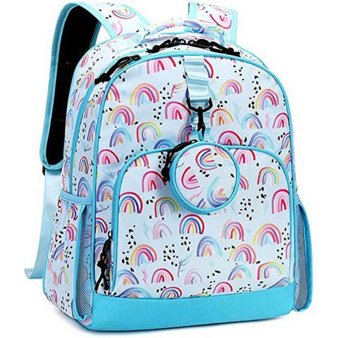 Compre Mochila Escolar Para Niñas Con Monedero A Juego, Mochila