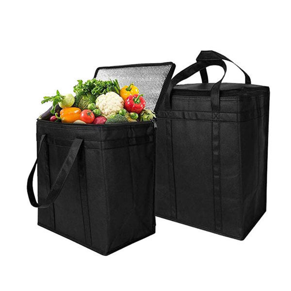 Bolsa plegable de carrito de compras con ruedas Bolsas plegables  Organizador de alimentos de comestibles reutilizable