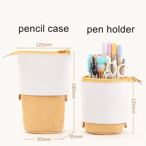 Wholesale Large Capacity Double Layer Portable Pencil Case Simple