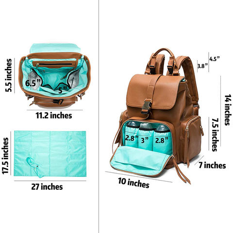 Mochila de pañales para bebé con cambiador para niño y niña, regalos de  baby shower, Verde, Mochilas de viaje