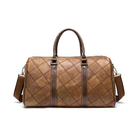 Luxury Genuine Leather Men Women Duffle Bag Travel Bag Carry On Travel Bag