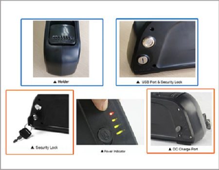 THLB lithium ion battery 48v 10ah for electric ebike supplier