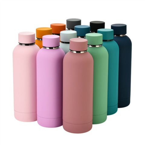 Buy Wholesale China Hot Selling Product Promotional  Top Seller Pink  Frosted Glass Water Bottles 500ml Reusable Tu & Sports Water Bottle at USD  3