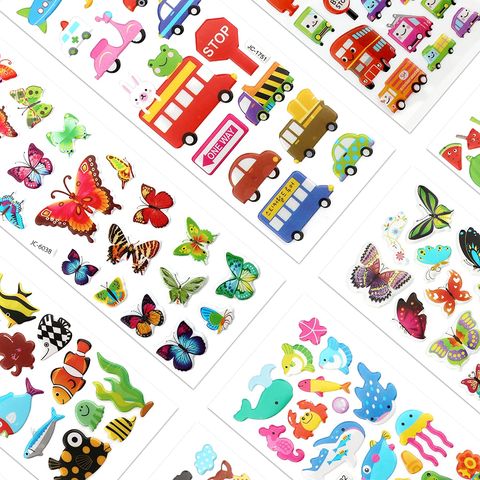 VKPI Assorted 800 Stickers for Kids, 3D Puffy Sticker, Laser Holographic  Effect Children Glitter Stickers, Toddler Stickers for Scrapbooks, Journal