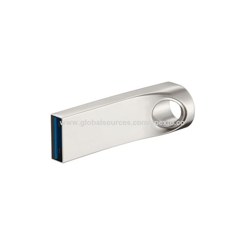 Clé USB personnalisée en cuir blanc, gravée au Laser. Clé USB 16 Go