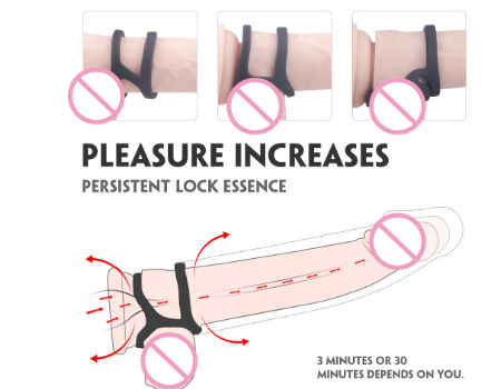 Buy Wholesale China Male Sex Toy Double Loop Delay Ejaculation-elastic  Erotic-sex Toys For Men Cock Rings & Adult Sex Toy at USD 3.19