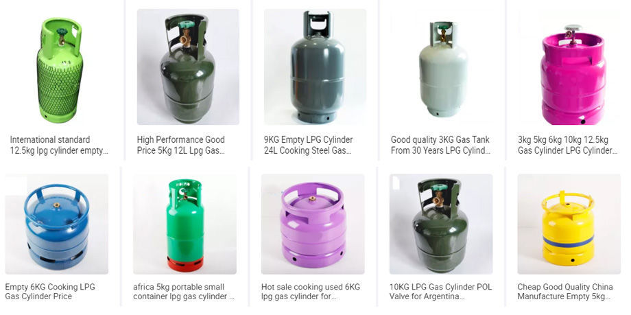 Chine Bouteilles / bouteilles de gaz GPL ISO 9 kg vides Fabricants