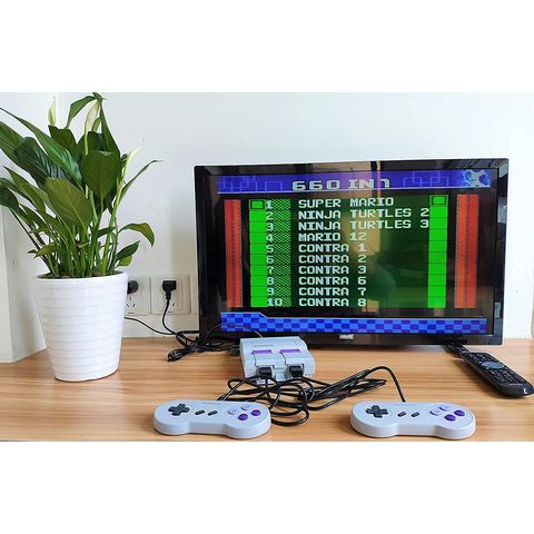 Handheld Game Console with Classical Retro Games Tetris Mario