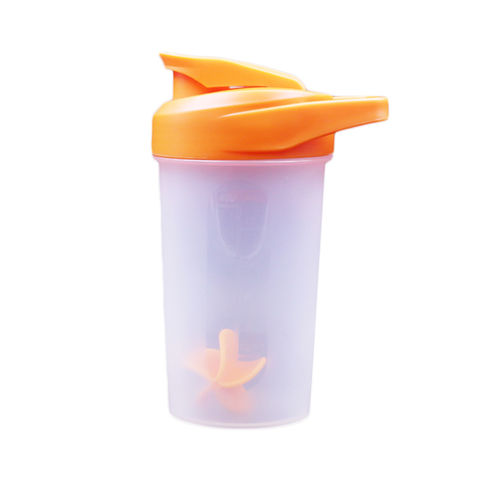 Wholesale 16oz/400ml plastic protein shaker bottle with blender ball and  handle ODM