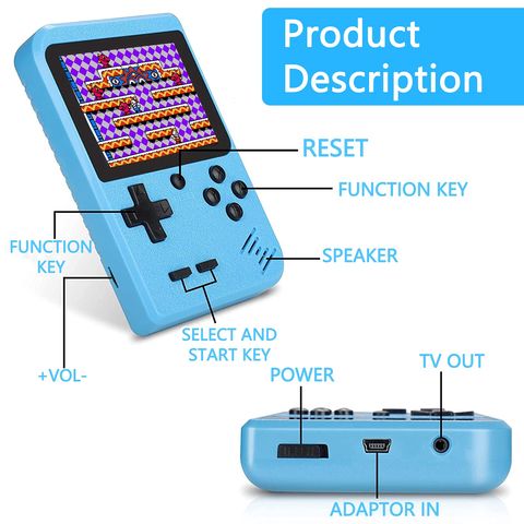 Video Game Console, Retro Mini Game with 400 Classic Sup Game TV