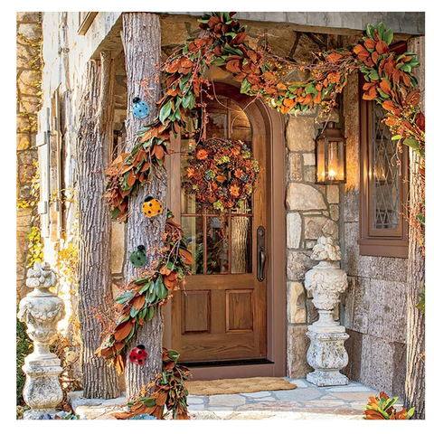 Adorno pared metálico hojas de otoño -Paneles Decorativos