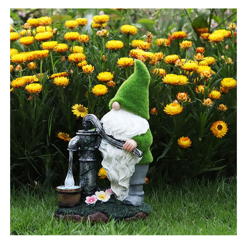 Statue De Nain De Jardin Humoristique En Résine - Décoration D'Intérieur Ou D'Extérieur[H3053