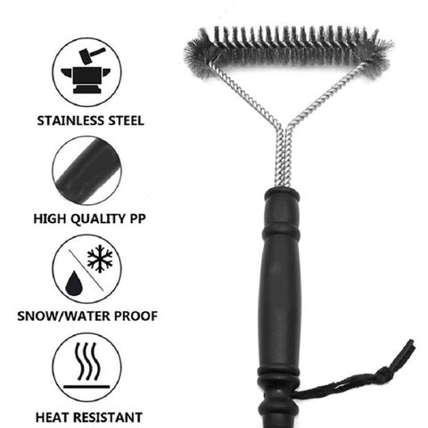 Barbecue Grill BBQ Brush Clean Tool Grill Accessories Stainless
