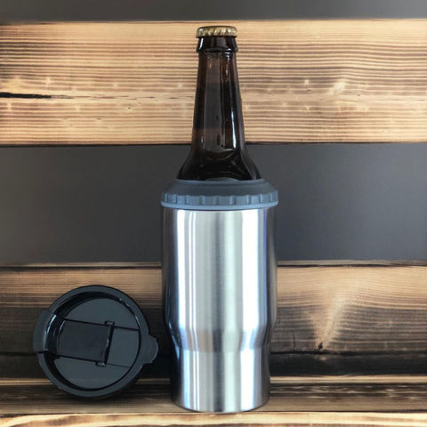 4-in-1 Stainless Steel Can/Bottle Isolator Insulated Can Cooler