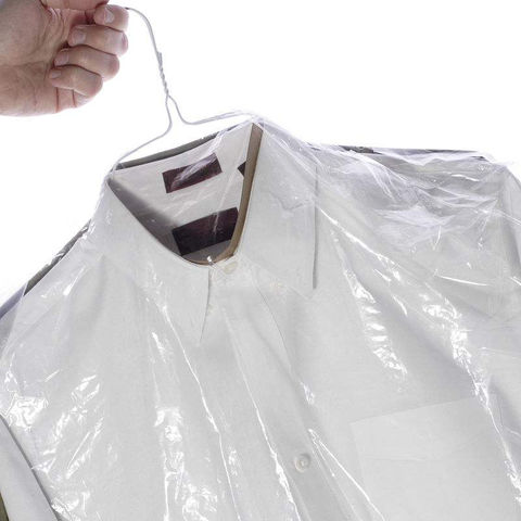 Wholesale Suit Printed Disposable Plastic Garment Bag Clear Transparent  Biodegradable Poly Hanging Garments Bags - China Laundry Dry Cleaning Garment  Bag on Roll, Biodegradable Dust Suit Cover