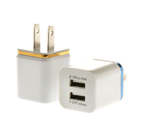 Newest Wall Charger Travel Charger Two USB Jack Input: AC100-240V ...