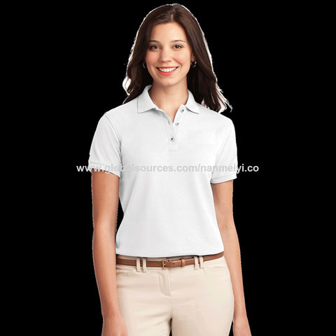 On Sale Original Mesh 100% Cotton Summer Women Short Sleeve Polos