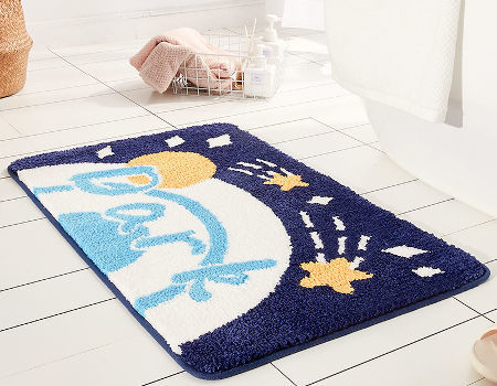 Buy Wholesale China Bath Mat Rug Non Slip Cushioned Jacquard With Cute  Design Soft Floor Mats, Water Absorbent & Bath Mats Soft Floor Mats at USD  2.9