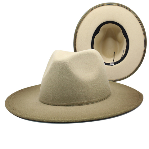 Fedora Hat Tie Dye 3D Gradient Craft Top Hat 10 Colors Unisex Hat
