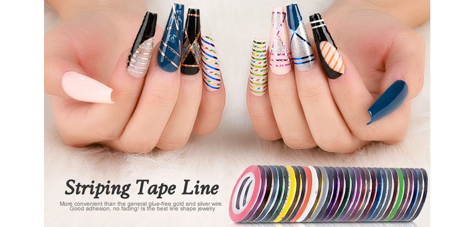 Buy Wholesale China 1mm 2mm 3mm Colorful Adhesive Line Laser Striping Line  Nail Sticker Tapes For Nail Art Diy & Nail Sticker Tapes at USD  |  Global Sources
