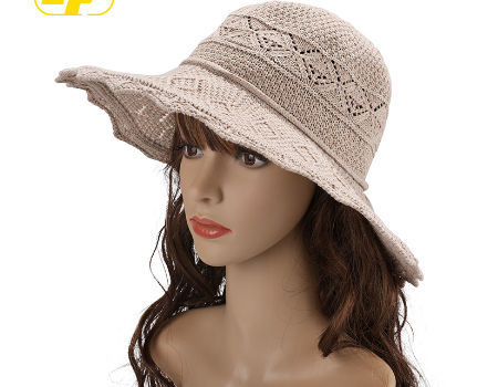 Women's Cotton Summer Hats Wide Brim Edge Foldable Outdoor Ladies Hat Bow Design Women's Cotton Summer Hats Wide Brim Edge Foldable Outdoor Ladies Hat Bow Design