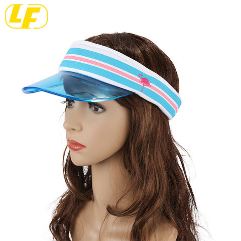 Summer Uv Pvc Visor Sun Hat Outdoor Travel Clear Tennis Beach Hat Protection  Elasticback Cap $1.4 - Wholesale China Sports Visors at factory prices from  Yiwu LongfaShijia Industry&Trade Co, Ltd