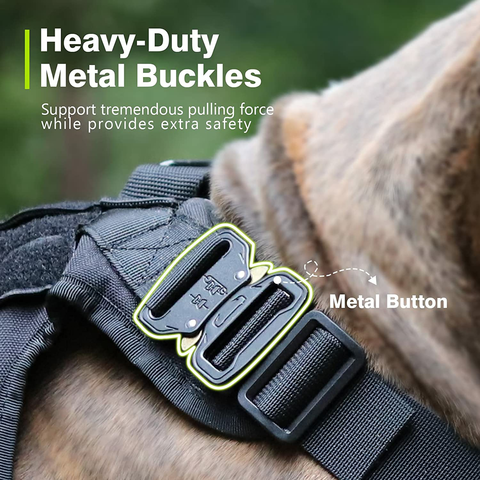 Dog harness 2025 metal clasp