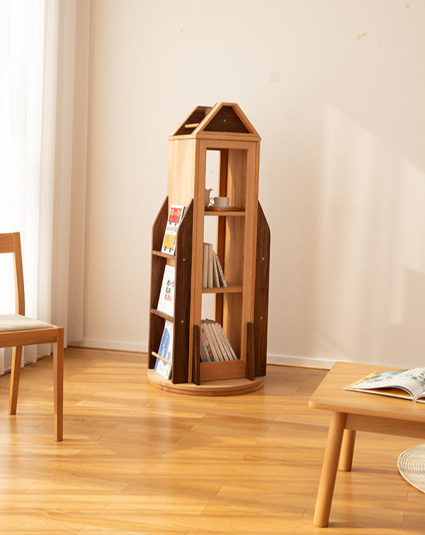 Bulk Buy China Wholesale Rotating Bookcase Multifunction Kids Wood
