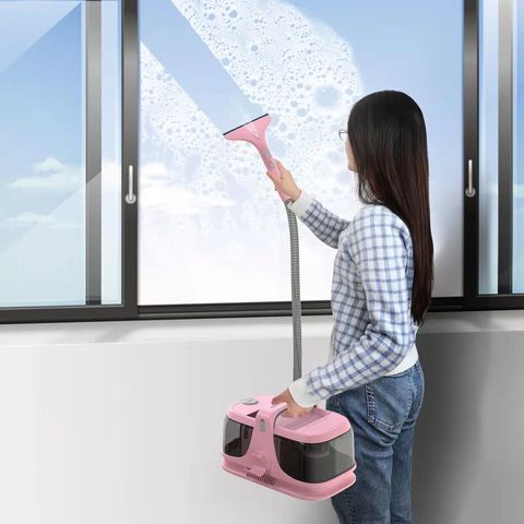 Aspirador portátil y ligero pequeño recargable para aspiradora en seco y  húmedo para el hogar, mascotas, limpieza húmeda y seca (rosa)