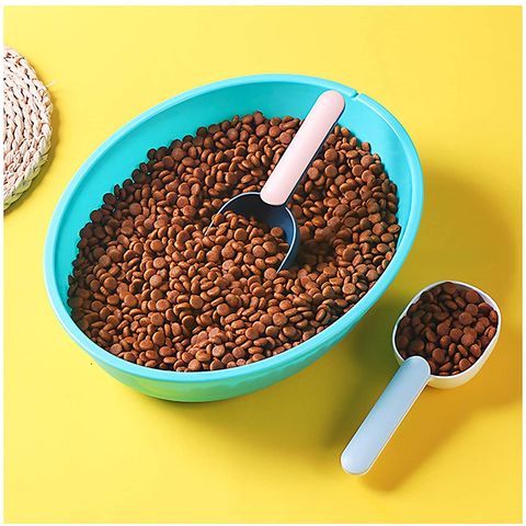 Cute Pet Food Spoon Measuring Cup Multifunction Food Bag Sealing Clip  Measuring Cup Set